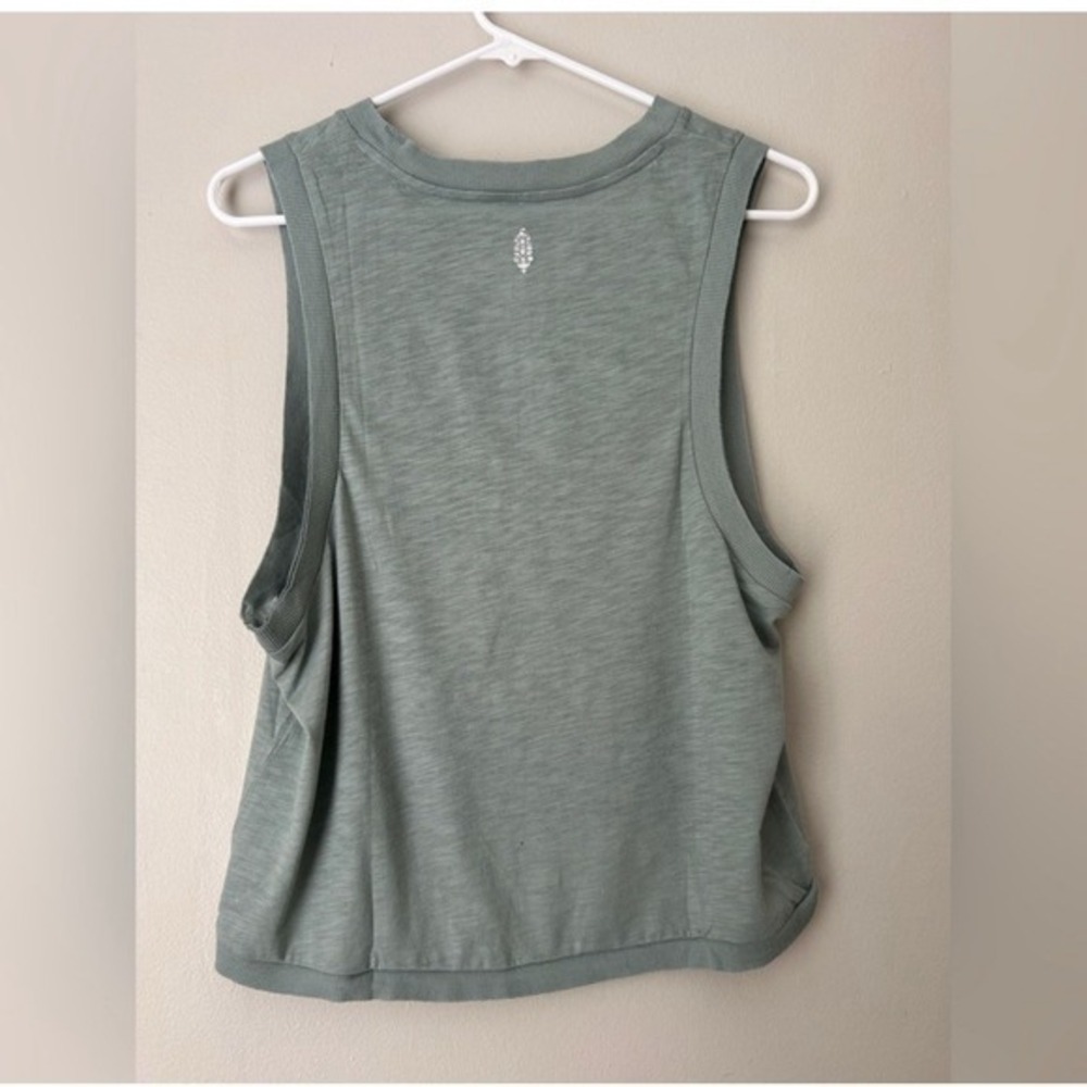 Free people Blue Sleeveless Top with 'Love' Print Size XS - Picture 3 of 9